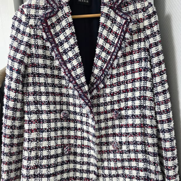 MINE 마인 이태리원단 트위드 자켓ㅡ55사이즈