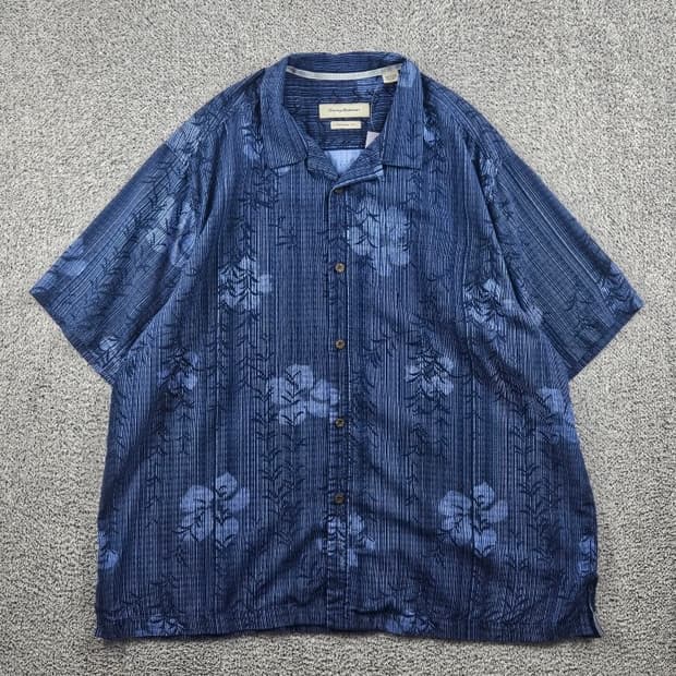 토미 바하마 실크 하와이안 반팔 셔츠 ( 2XL ) / 12727
