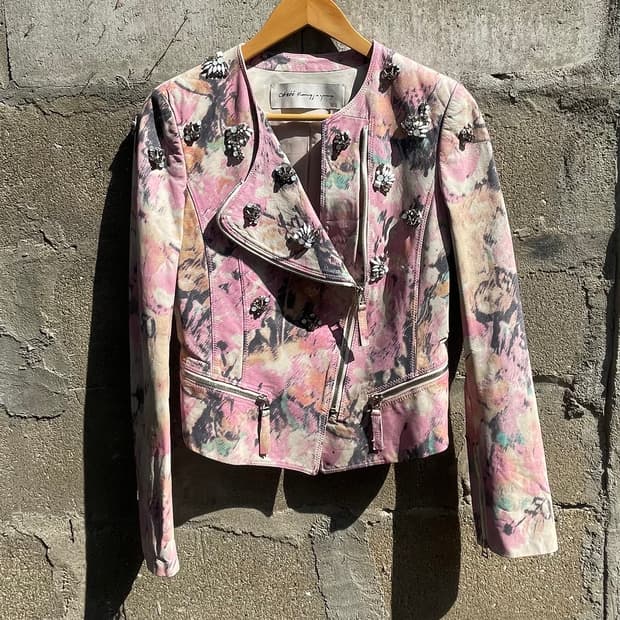 OBZEE 비즈 레더 재킷