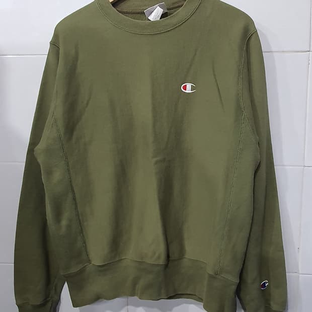 챔피온 남성 기모 맨투맨