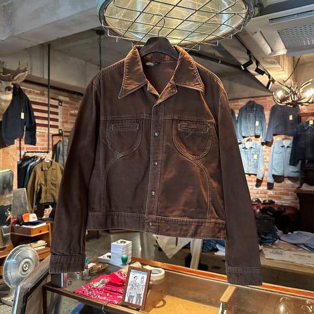 70s USA LEE Moleskin Western Jacket