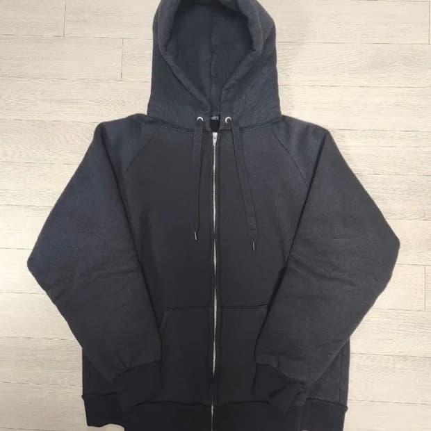 코모리 울 면 후드집업