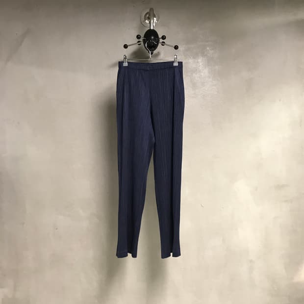 이세이 미야케 플리츠 플리즈 팬츠 네이비 3(W)