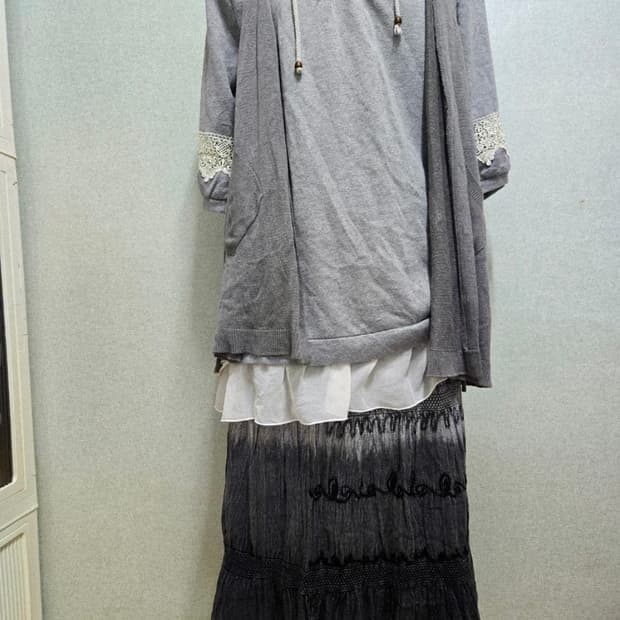 무채색 모리걸 페어리룩 세트