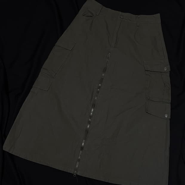 G.O.A st 지퍼 카고 롱스커트 (goa상품xx)