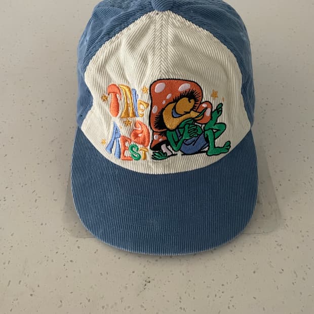 골덴 자수 빈티지 볼캡