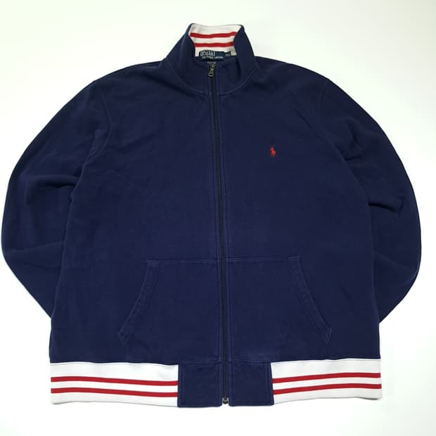 CL997 2XL 폴로 90s 홍콩판 코튼 네이비 집업자켓