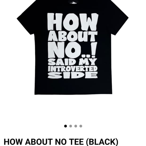 Buy) HOW ABOUT NO TEE