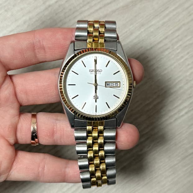 세이코 Seiko SQ 5Y23-8A69 콤비 쿼츠