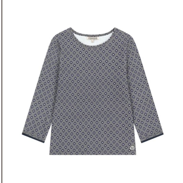 coyseio FLOWER CAPRI SLEEVE GREY