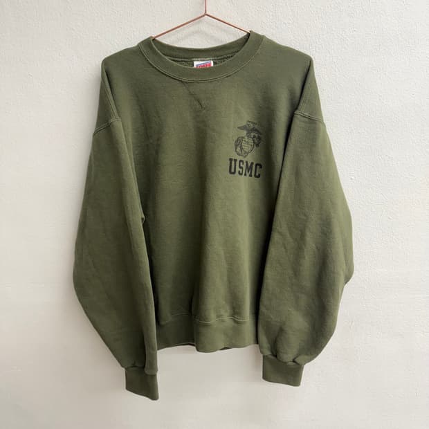 90s usa SOFFE USMC 오버핏 미군 맨투맨 (M)