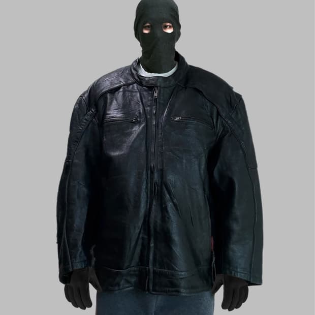 빈티지 소가죽 오버핏 바이커자켓