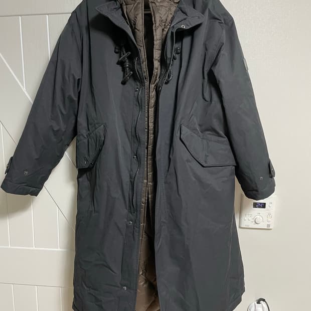 펜필드 더플 리버시블 파카 블랙