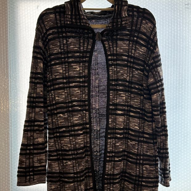 원버튼 니트 가디건