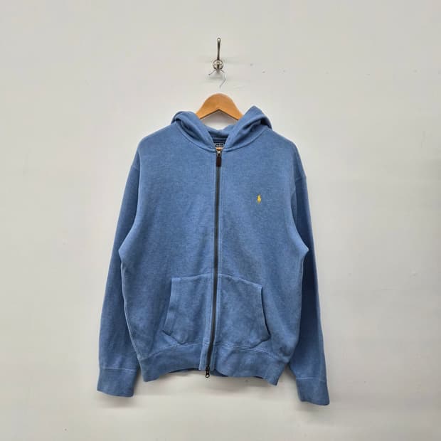 폴로 랄프로렌 블루 후드집업 남성 XL