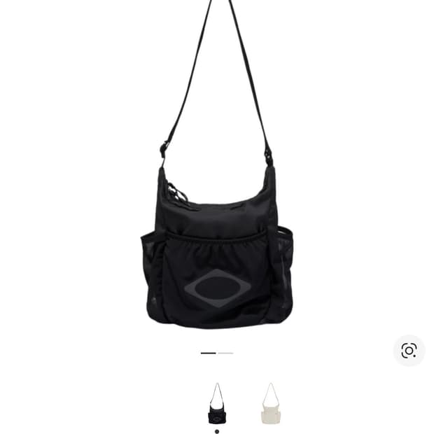 미스치프 매쉬 포켓 크로스백 블랙