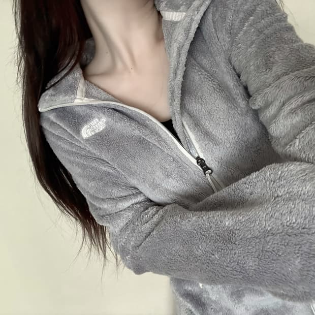 노스페이스 그레이 후리스