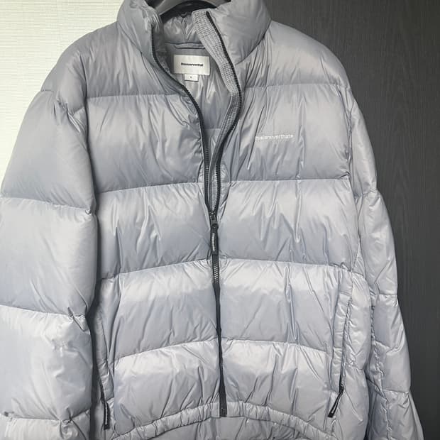 디스이즈네버댓 패딩 그레이 L