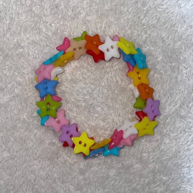 star button bracelet 별 단추 팔찌