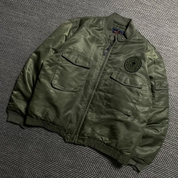 AHLENS U.S.A 펜타곤 밀리터리 항공 MA-1 자켓y 5811