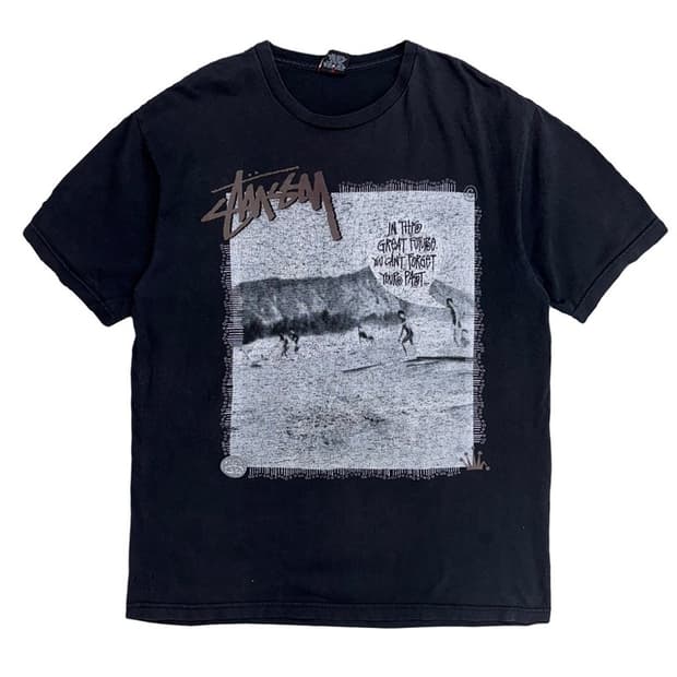 00's STUSSY 호놀룰루 하와이 그래픽 티셔츠 L