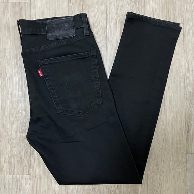 30~31) 리바이스 매장판 빅E 프리미엄 510 슬림핏 블랙진 데님팬츠