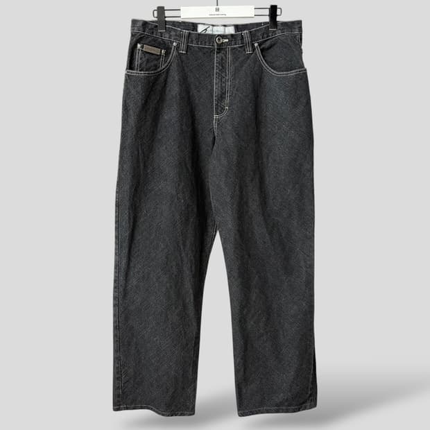 (36)칼카니 블랙 데님 팬츠