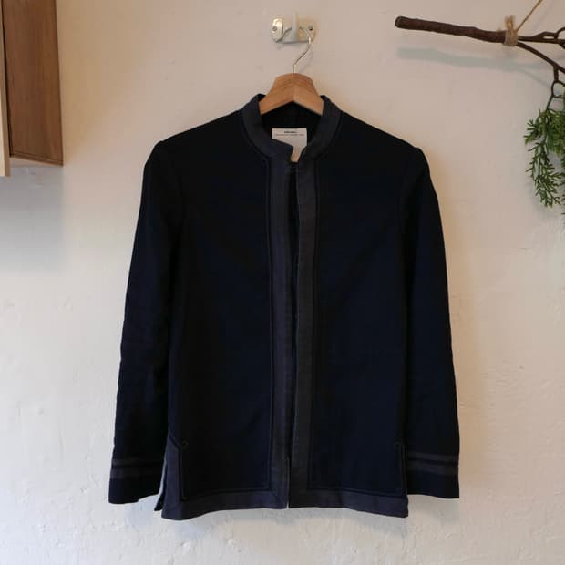 비즈빔 만다린 칼라 코튼 자켓