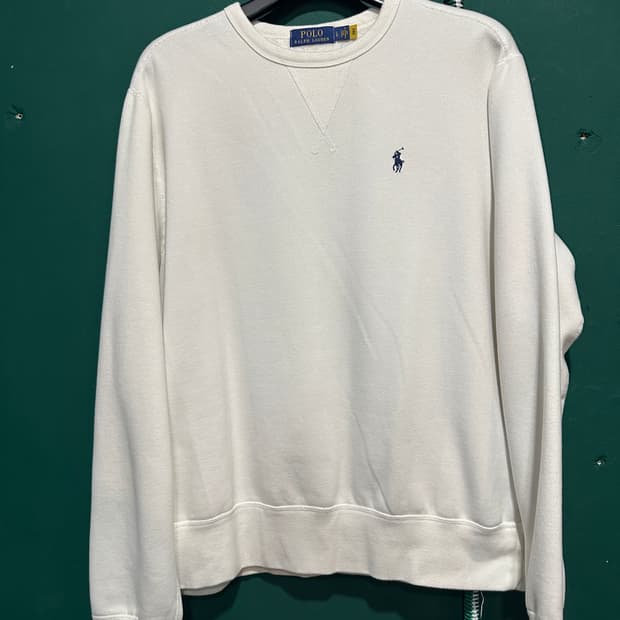 폴로 맨투맨 화이트 100사이즈 