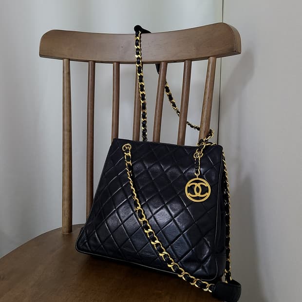 샤넬(CHANEL) 빈티지 체인 마트라쎄 퀄팅 숄더백