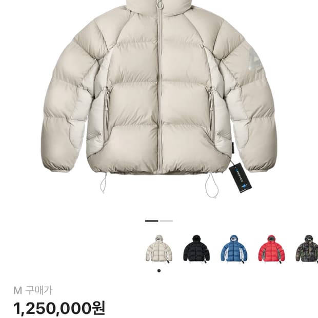 팔라스 퍼텍스 매트 바라클라바 푸파 스톤 아르티카 (23FW)