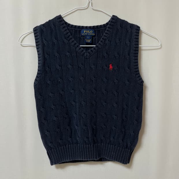 폴로 랄프로렌 코튼 케이블 니트 조끼 5
