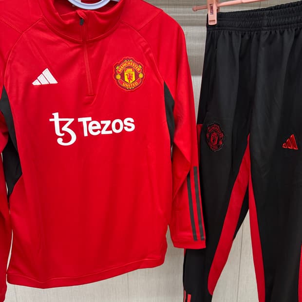 맨유 드릴탑 축구 트레이닝복 상하세트 주니어 성인용