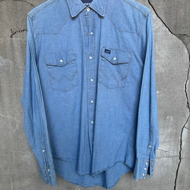 Wrangler Light Blue Vintage Western Deni