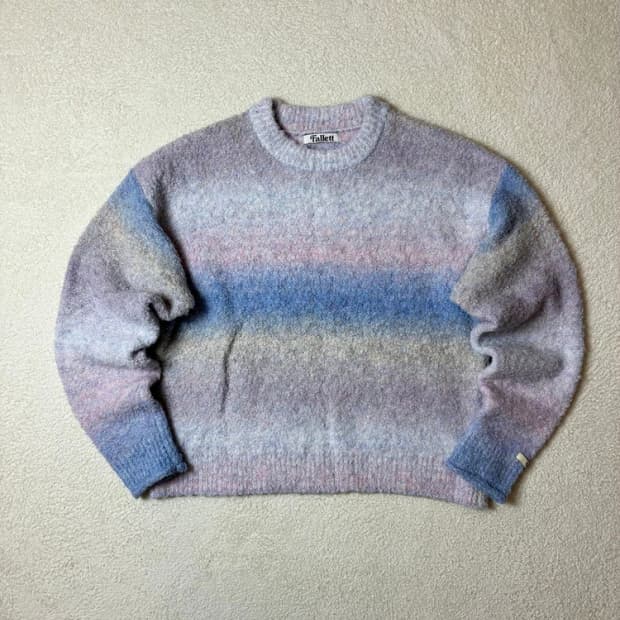 팔렛 FALLETT 24FW 그라데이션 부클 라벤더 니트 PN6399