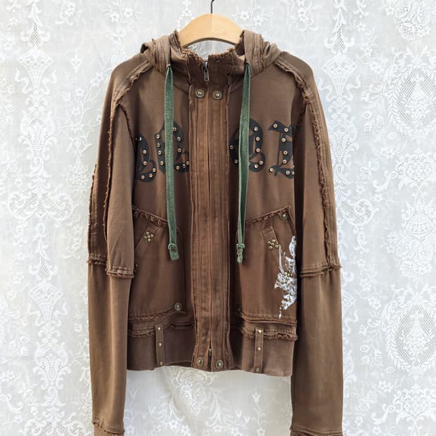 yag couture  고딕 펑크룩 후드집업