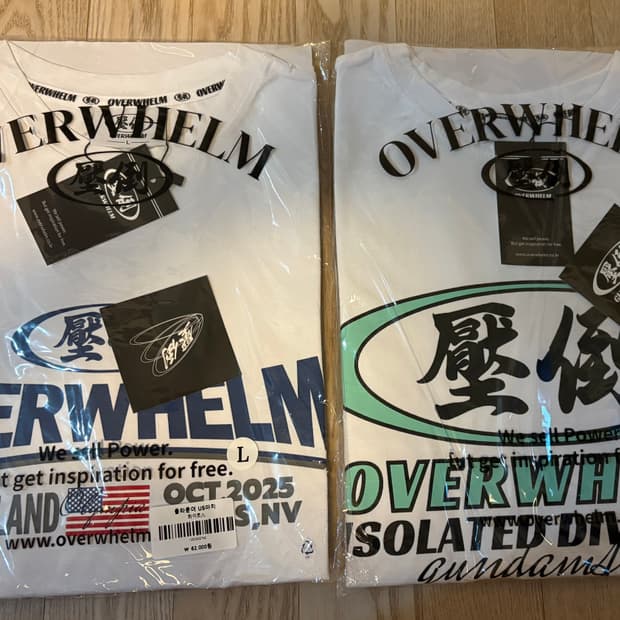 압도 반팔 오버핏 미개봉새상품L