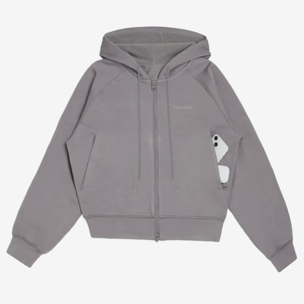 오호스 리버시블 후드집업 cocoa