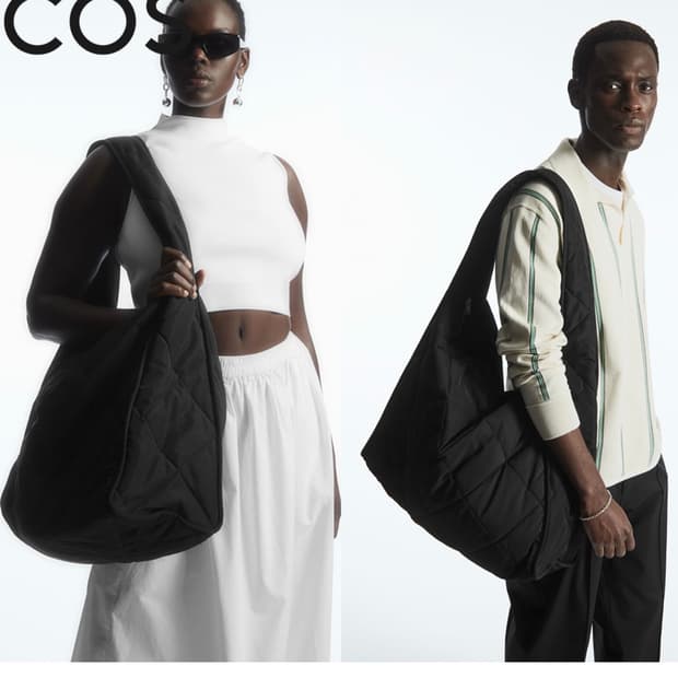 👜cos오버사이즈 퀼팅 숄더백