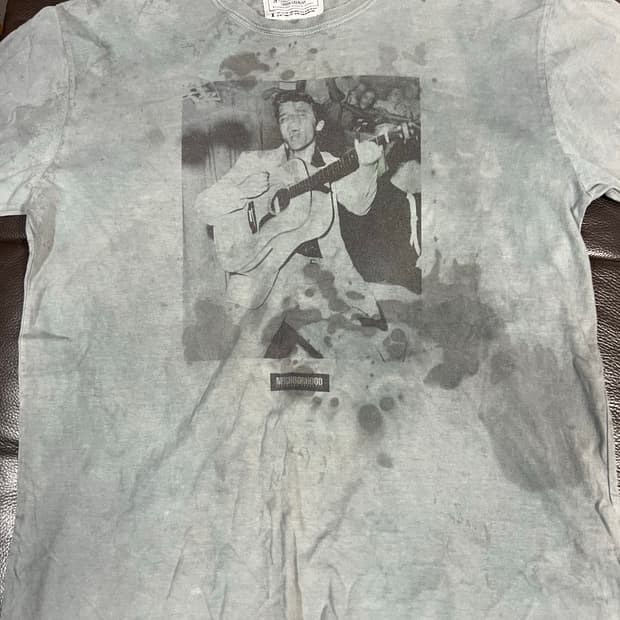 네이버후드 엘비스프레슬리  워싱커스텀반팔