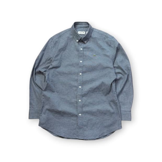 라코스테 긴팔 포플린 체크 셔츠