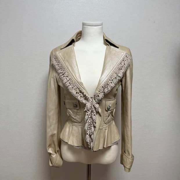 빈티지 오리엔탈 가죽 자켓