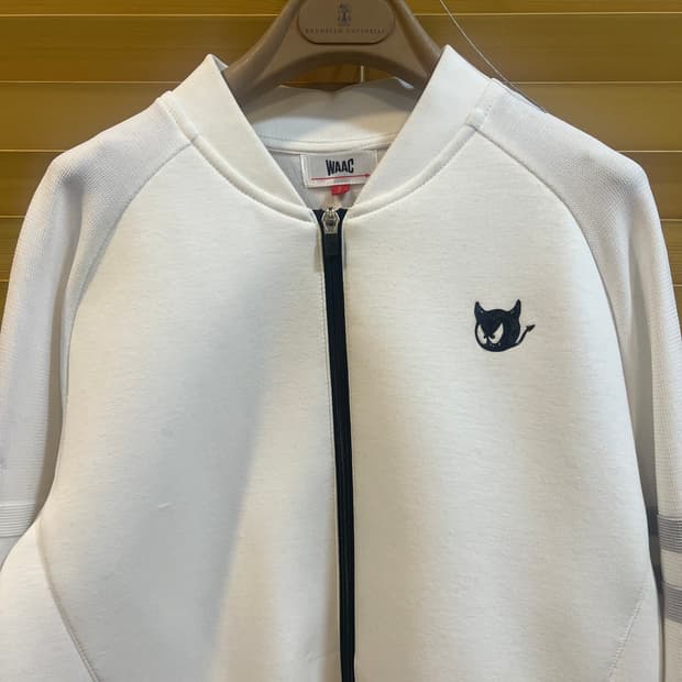 왁 WAAC 여성 아이보리 골프집업점퍼 집업가디건