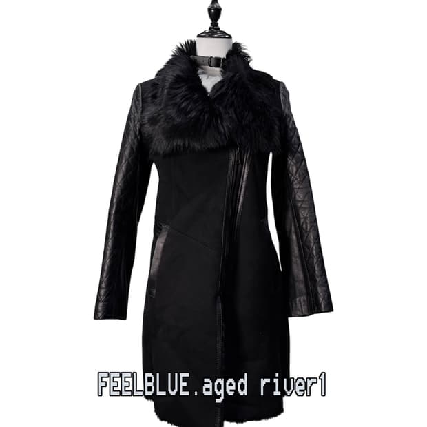 Lamb Leather & Shearling Fur Coat