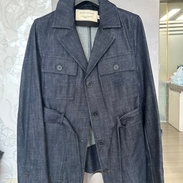 메종키츠네 데님 자켓