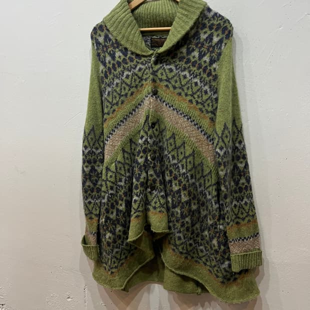 CUBE SUGAR JPN 울 모리 롱 가디건 