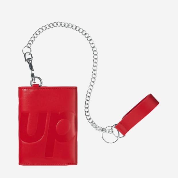 슈프림 체인 지갑 레드