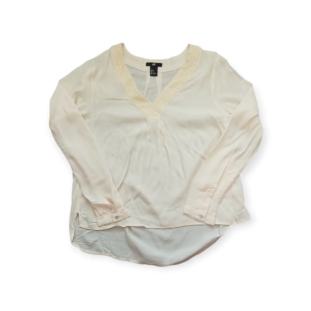 H&M 아이보리 블라우스 