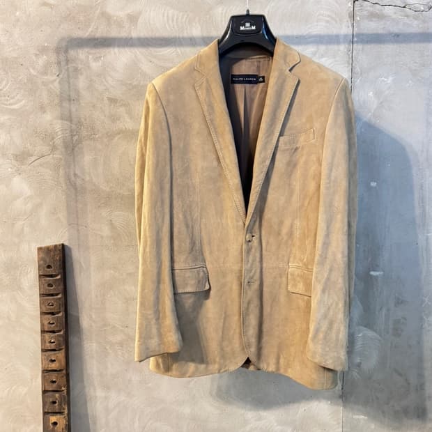 랄프로렌 블랙라벨 스웨이드 자켓 100