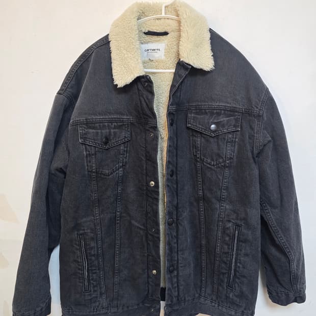 Carhartt Work In 워싱 데님 양털 자켓 M (새상품)